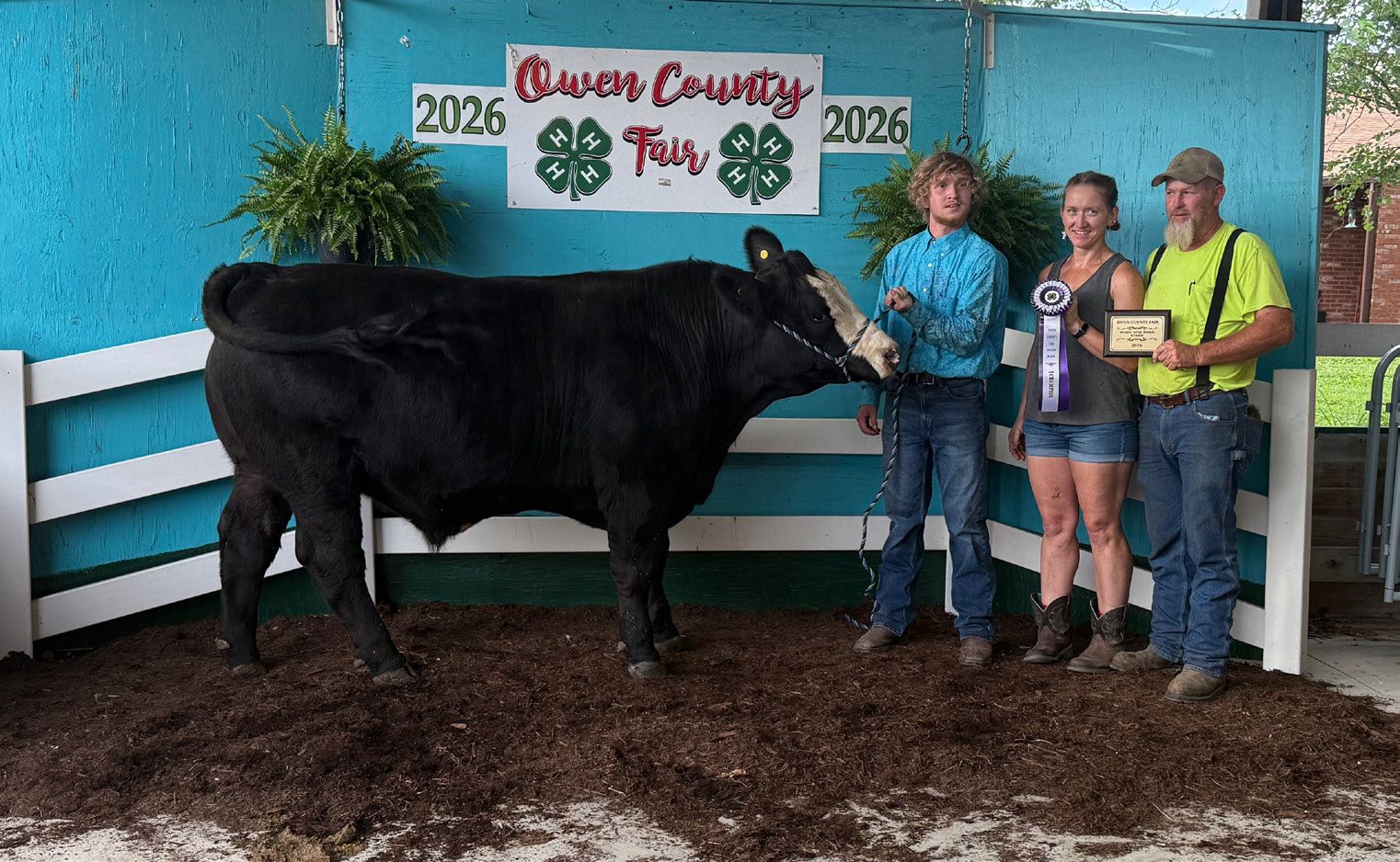 Anthony Rush earned Grand Champion Owen County Born & Raised Steer honors at the 2026 Owen County Fair. NICOLE DECRISCIO | THE OWEN NEWS