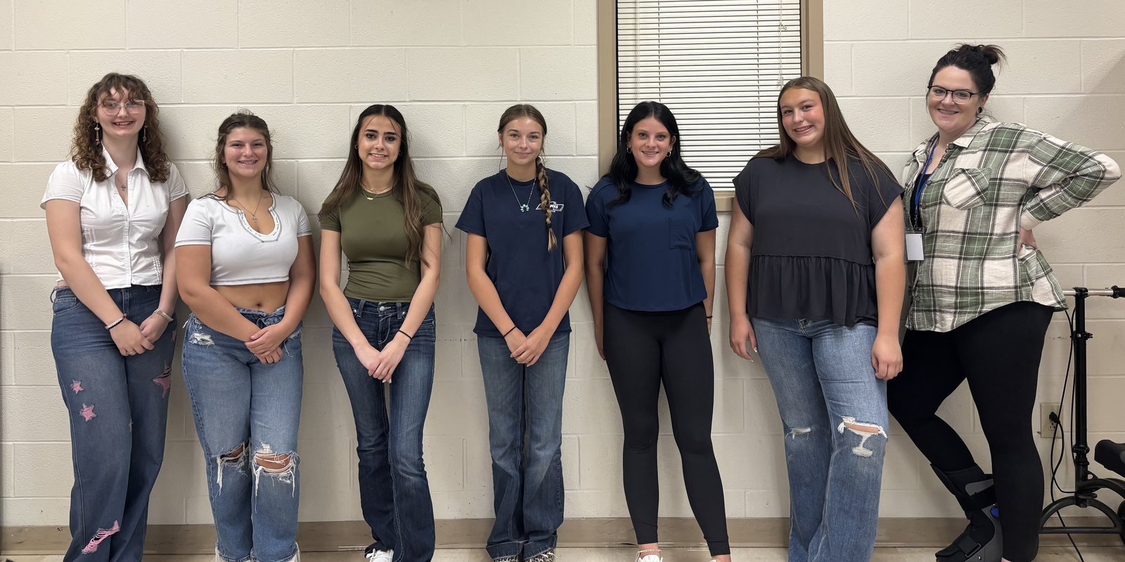 Members of the OVHS Cosmetology class. Left to right: Kelci Freeman - 12th grade, Addalynn Woods - 12th grade, Abigail Plummer - 12th Grade, Josey Mobley - 11th grade, Izabella Klairber - 11th grade, Kaylynn Stickels - 11th grade & Mrs. Crystal Wilson.