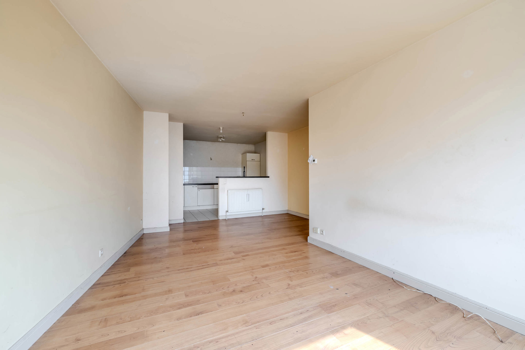Gelijkvloers appartement met 1 slaapkamer en garage!