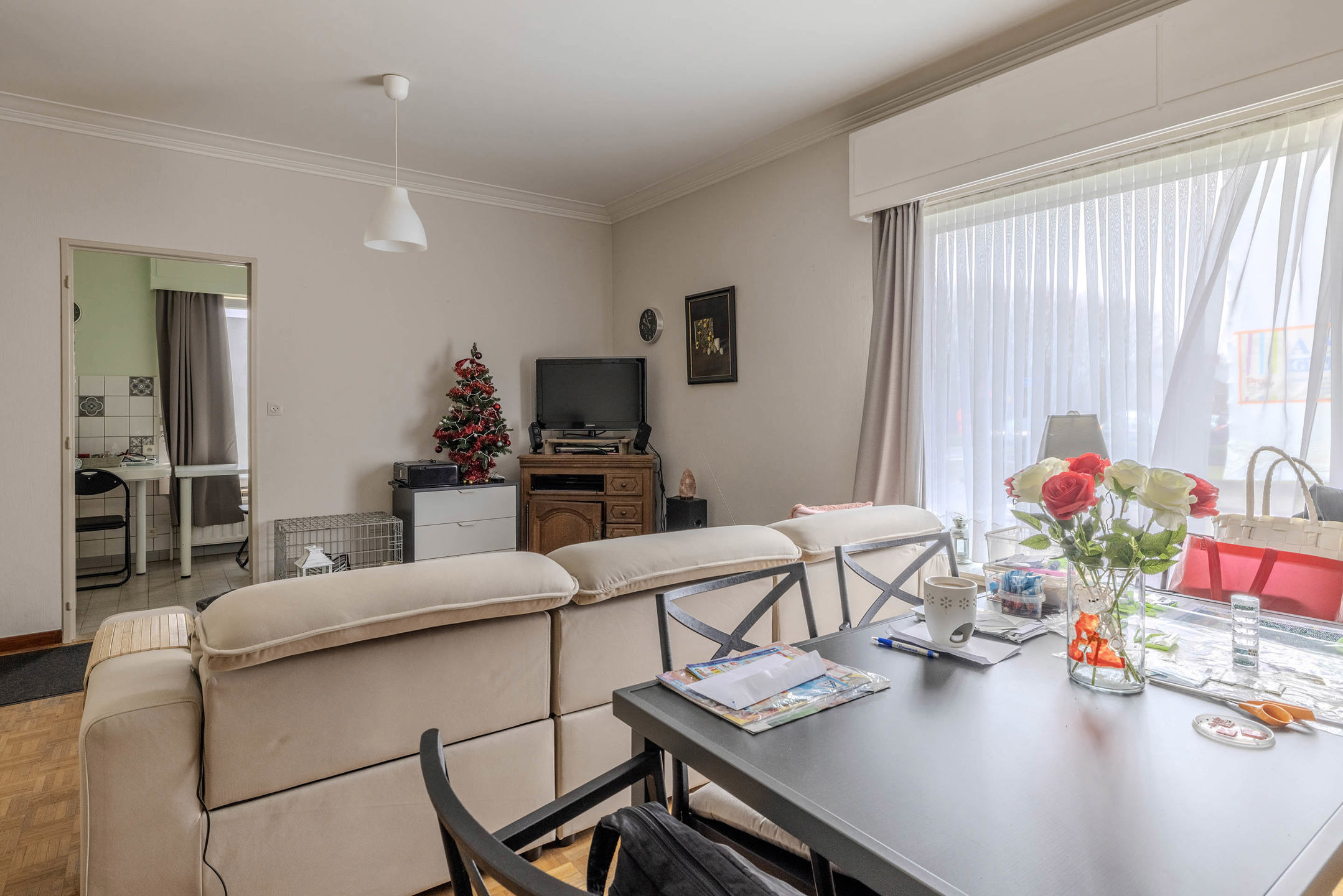 Gelijkvloers appartement met 1 slaapkamer en tuin!