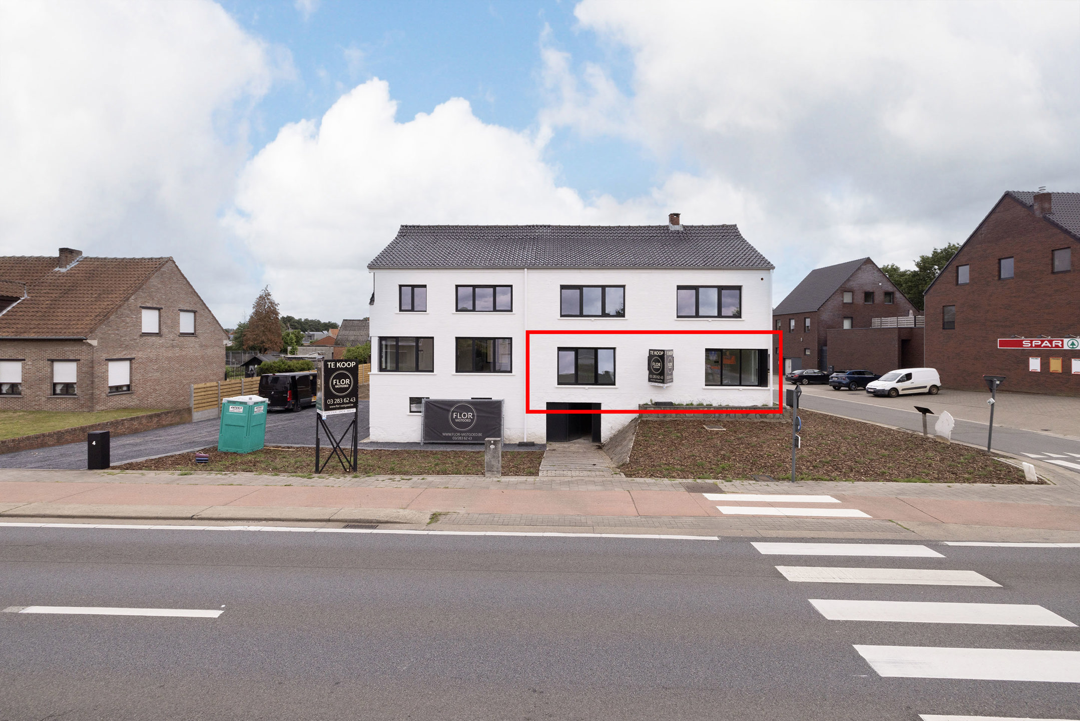 Gelijkvloers appartement - 2 slaapkamers op 400m2