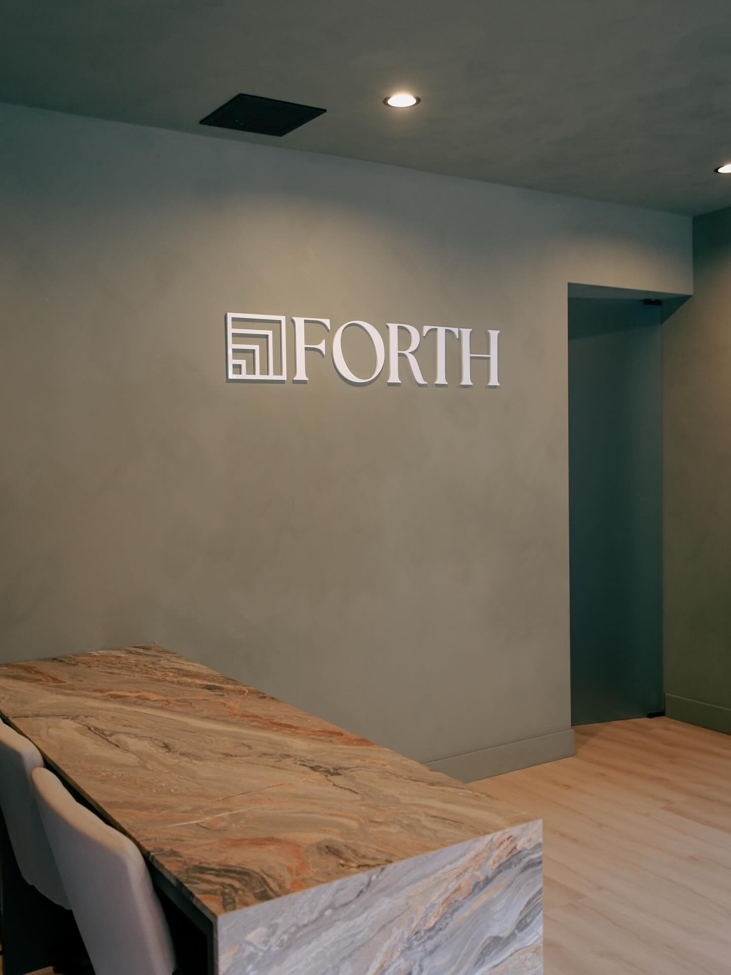 Lobby of Forth Yoga Studio in Chicago, IL