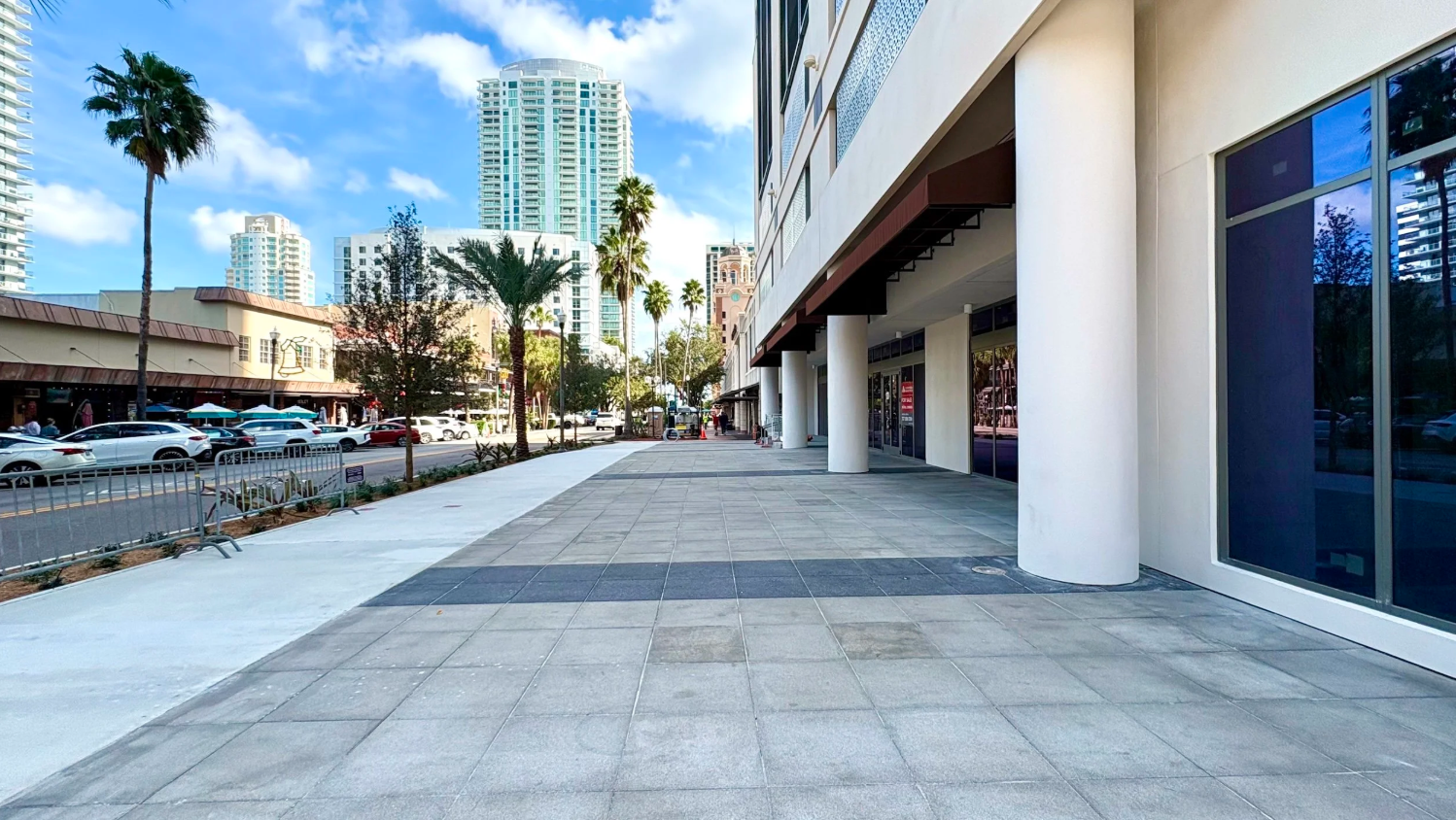 Streetscape improvements in front of the newly completed 42-story Art House condo tower in downtown St. Pete | St. Pete Rising