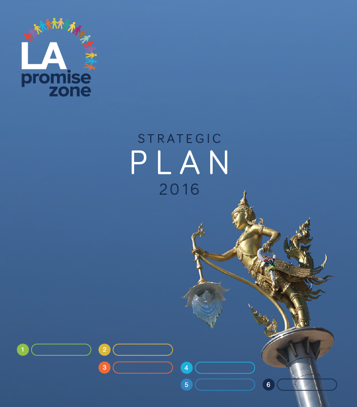 Los Angeles Promise Zone brochure cover design.