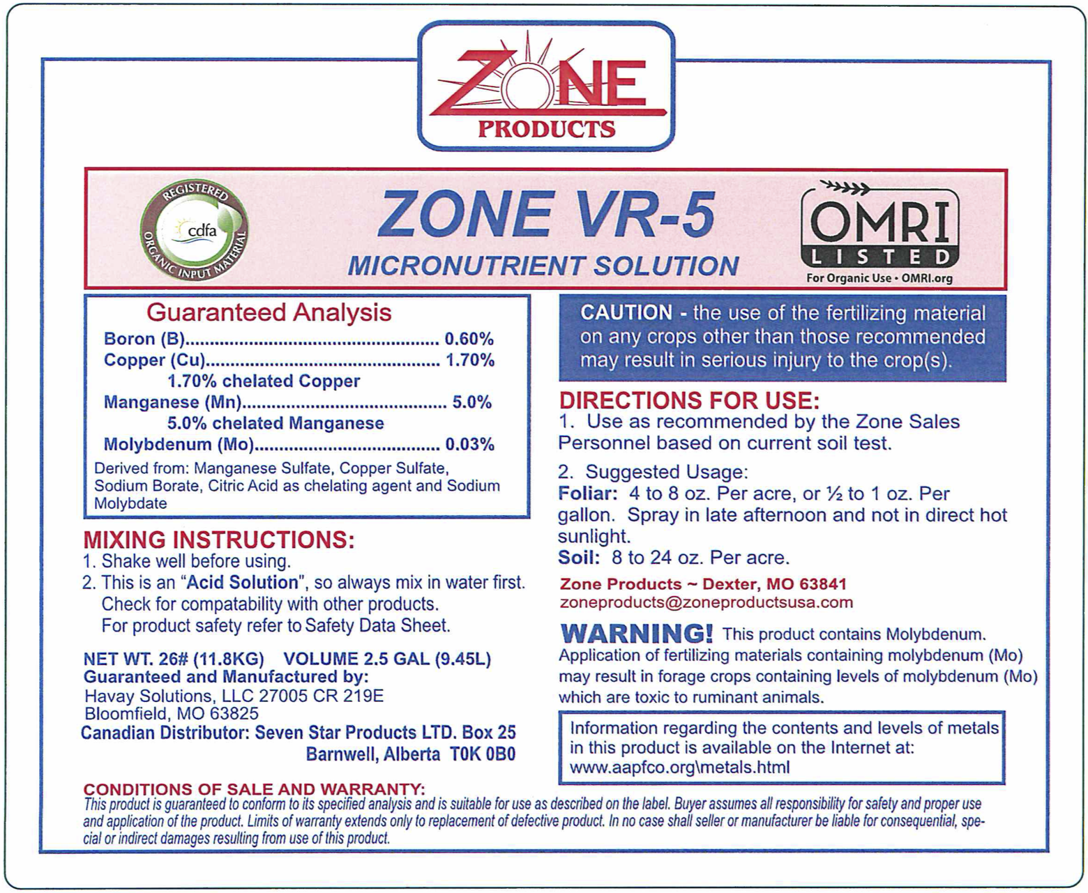 Zone VR-5