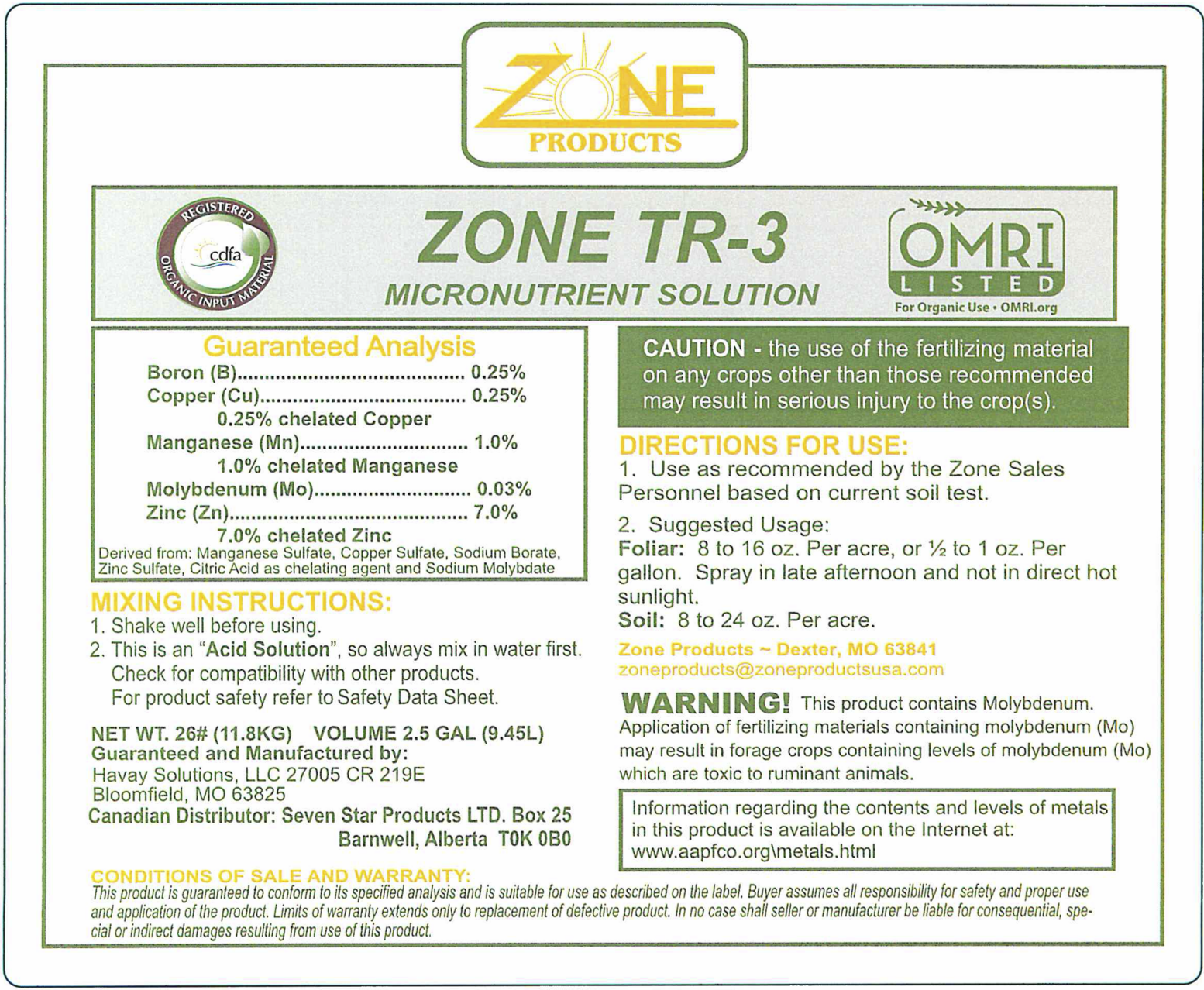 Zone TR-3