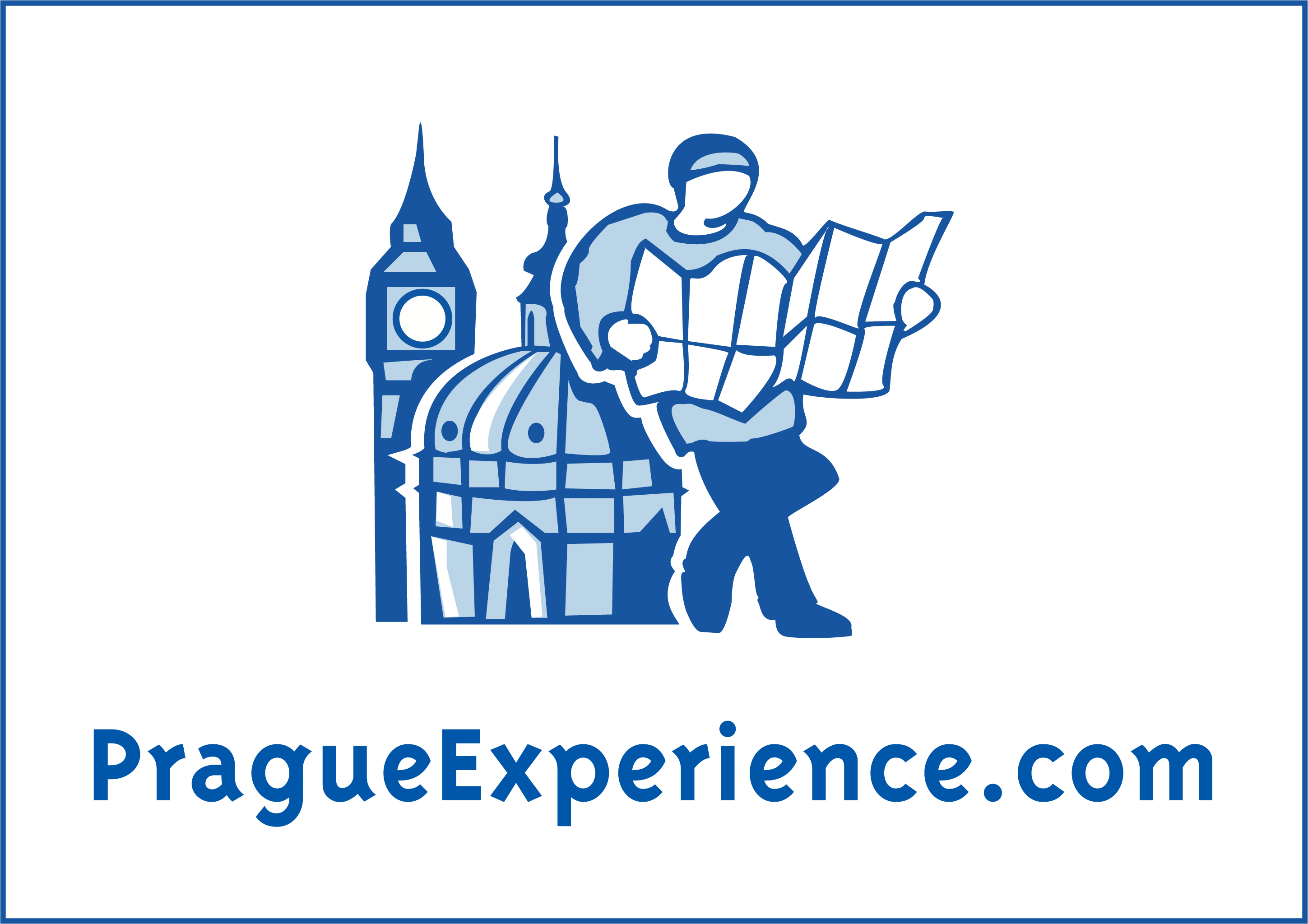 Logo Povodí vltavy, bílé, white