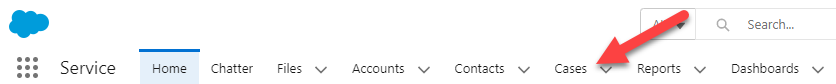 Salesforce - Cases Screenshot