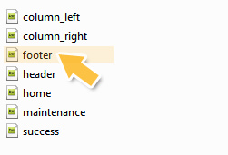 footer file