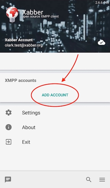 Xabber - Add Account