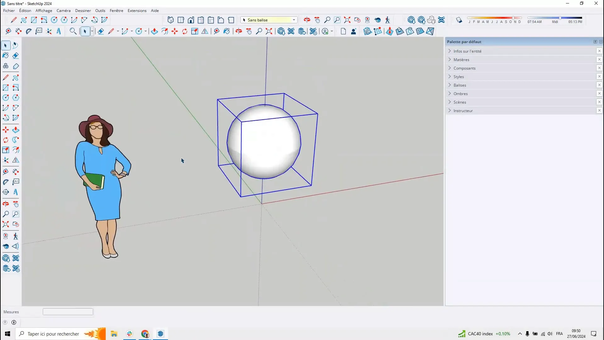 Application de texture sur la sphère