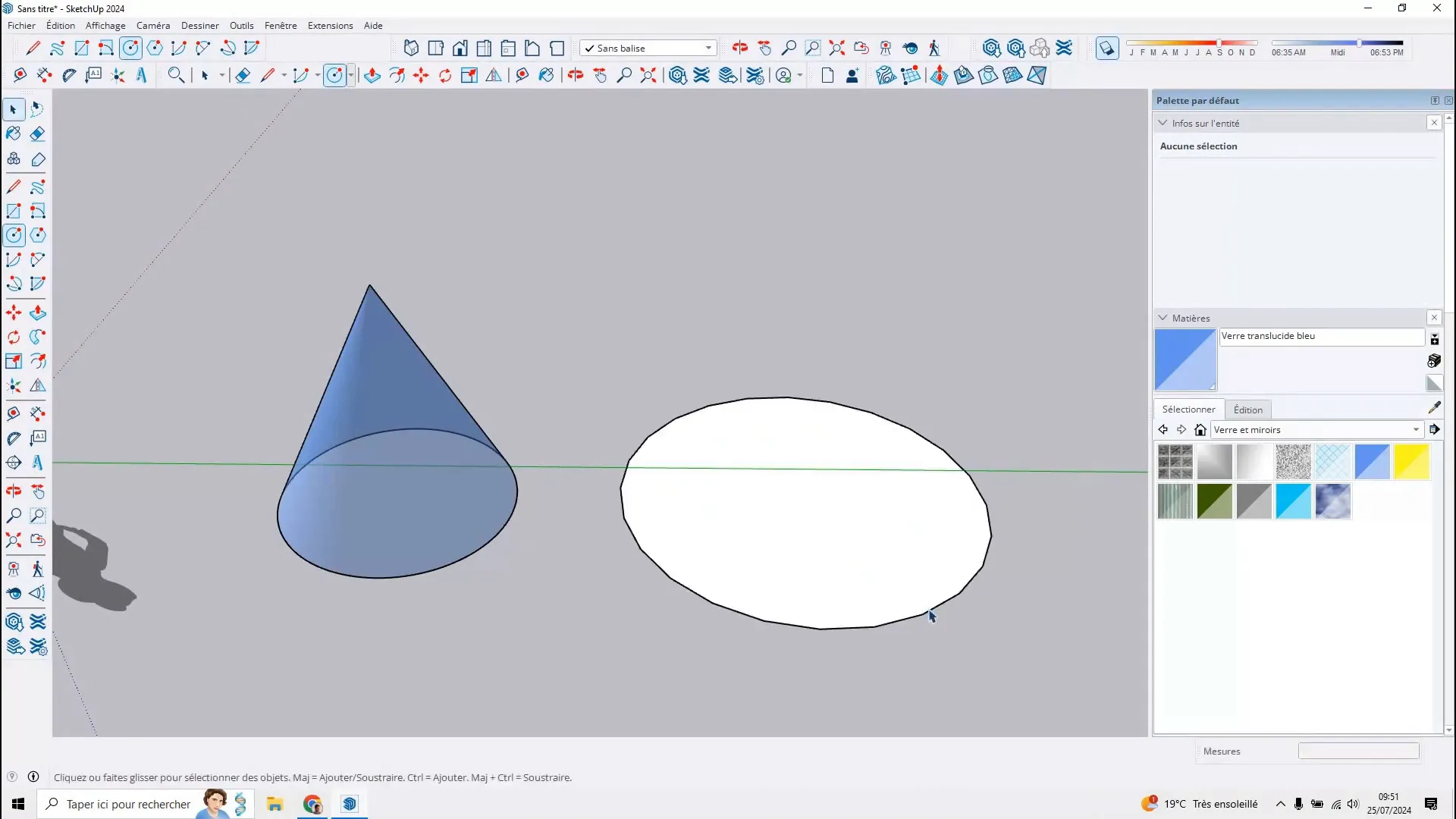 Création du cercle pour la méthode simple