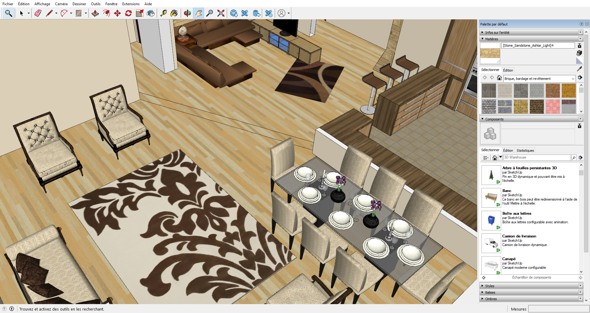 SketchUp pour la décoration d'intérieur : Guide pratique — La Nouvelle École