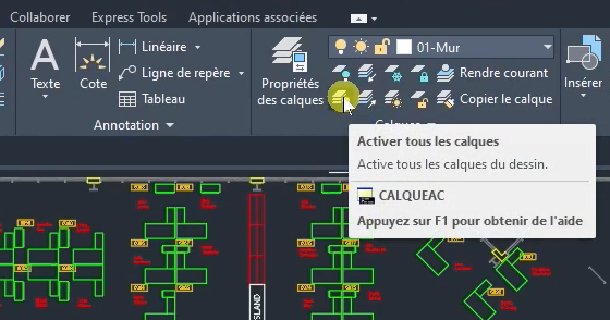 Utiliser les calques sur AutoCAD