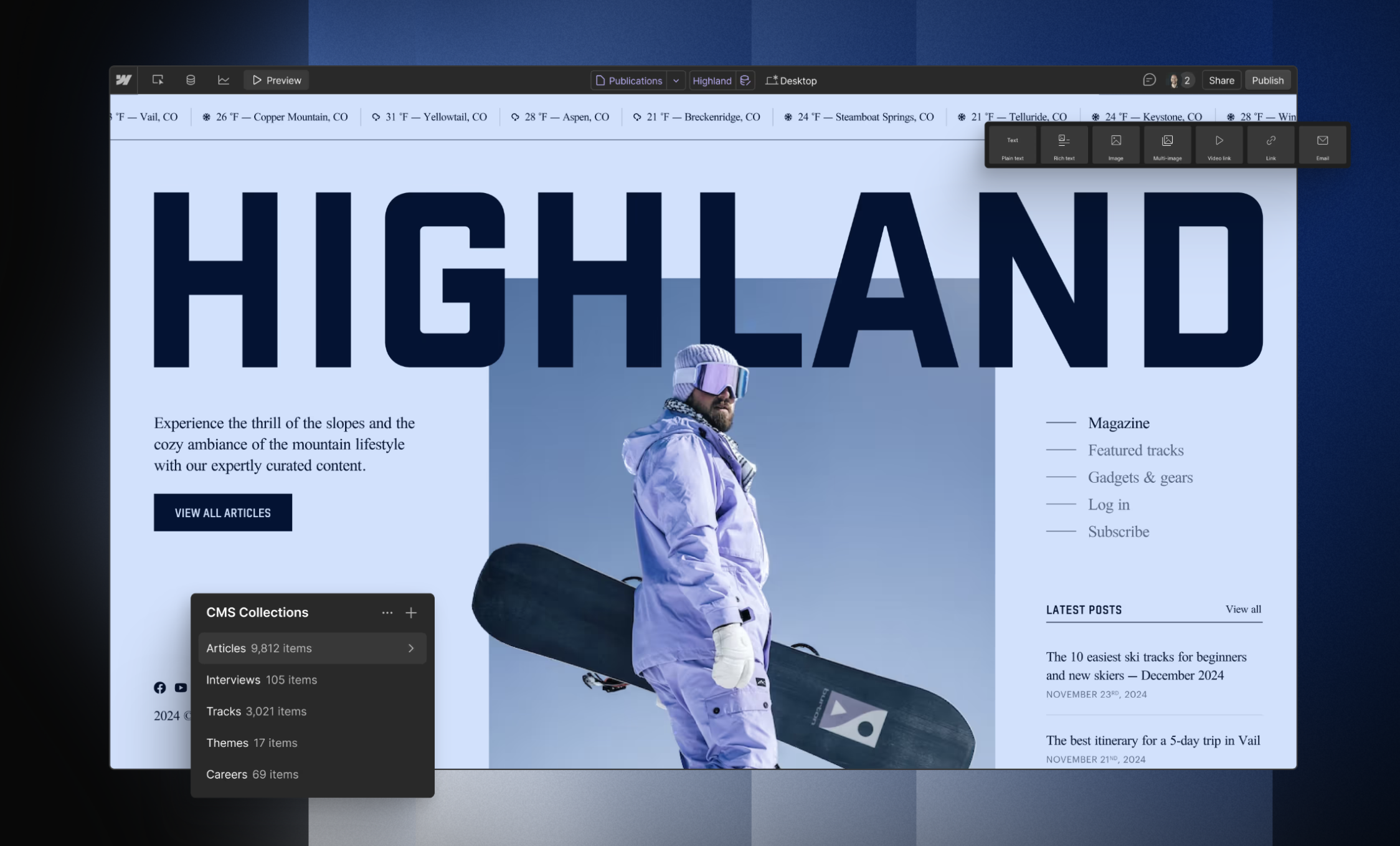 composants de webflow