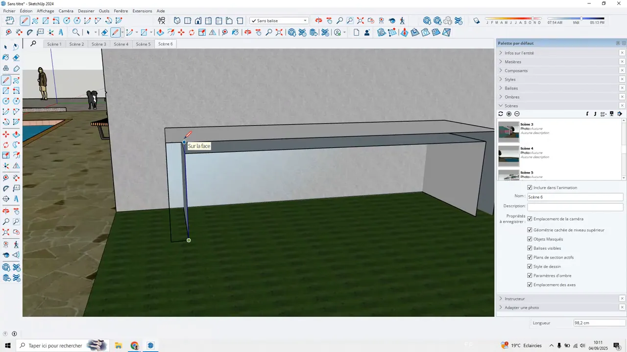 Découpe pour créer une ouverture dans le meuble