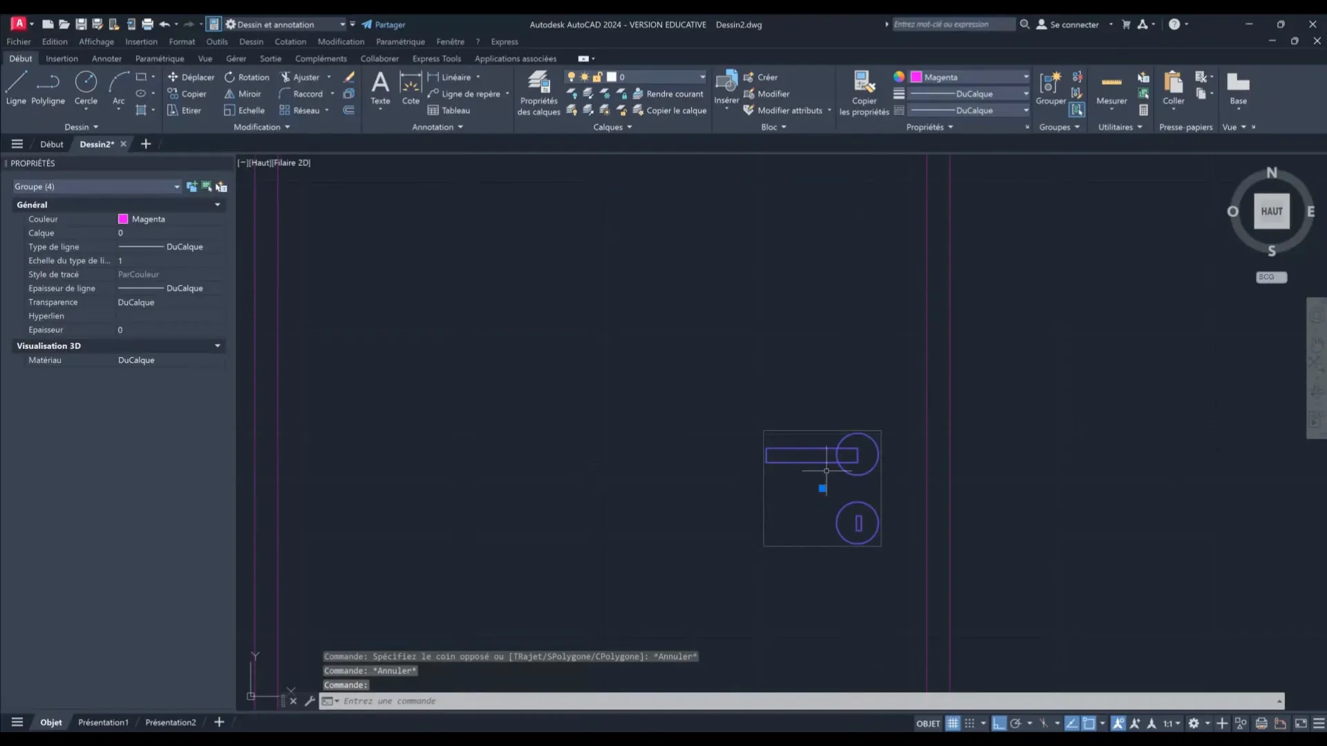 Dissolution d'un bloc dans AutoCAD