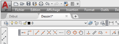 affichage barre outil autocad