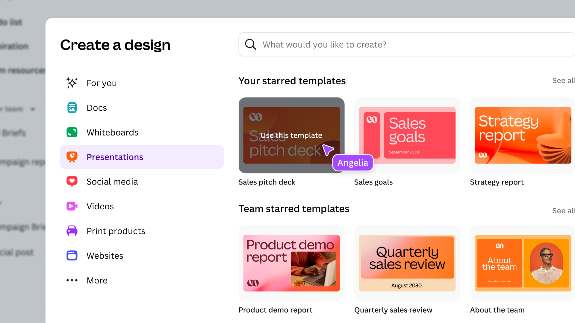 editeur canva pour un presentation