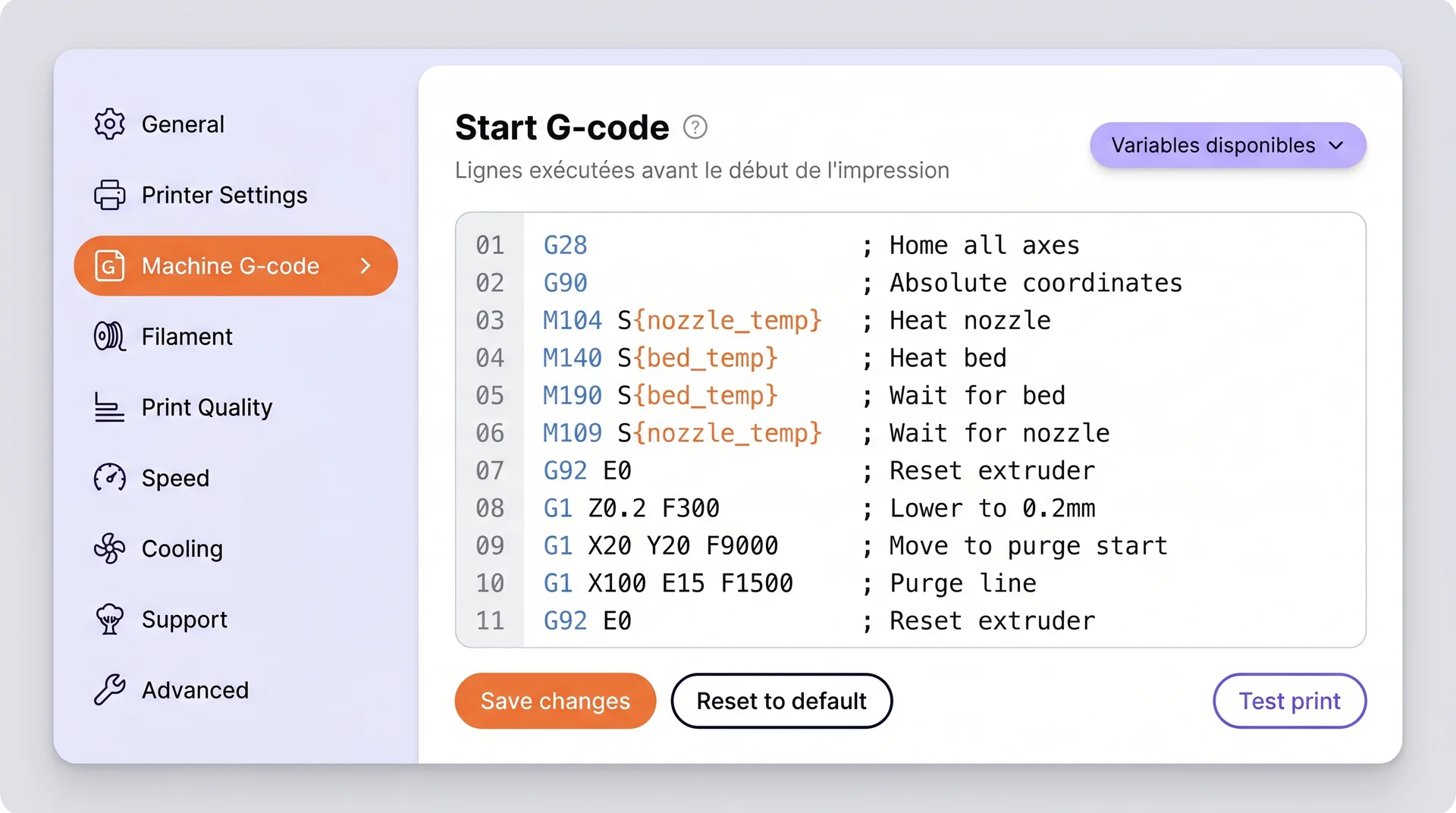 modifier gcode