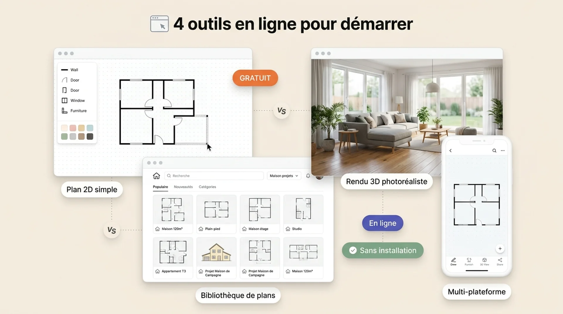 logiciel gratuit pour faire plan de maison