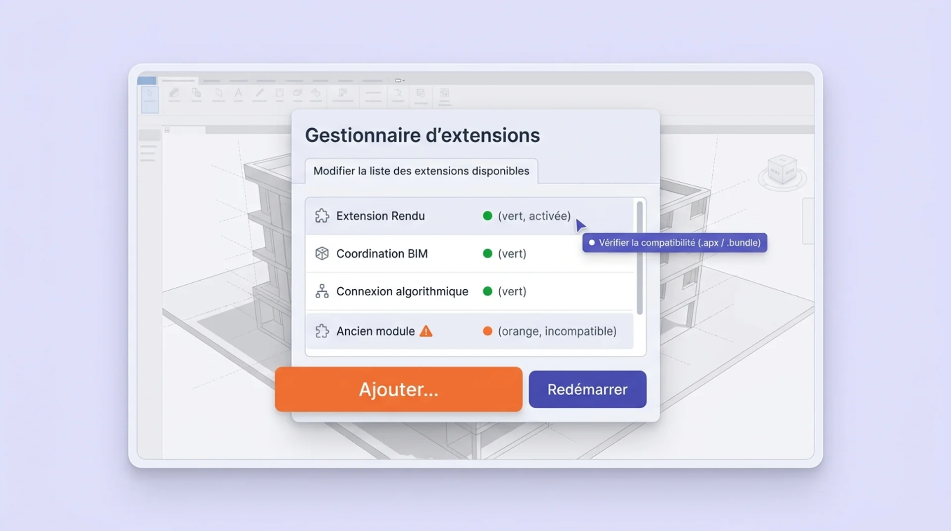 installation extension archicad