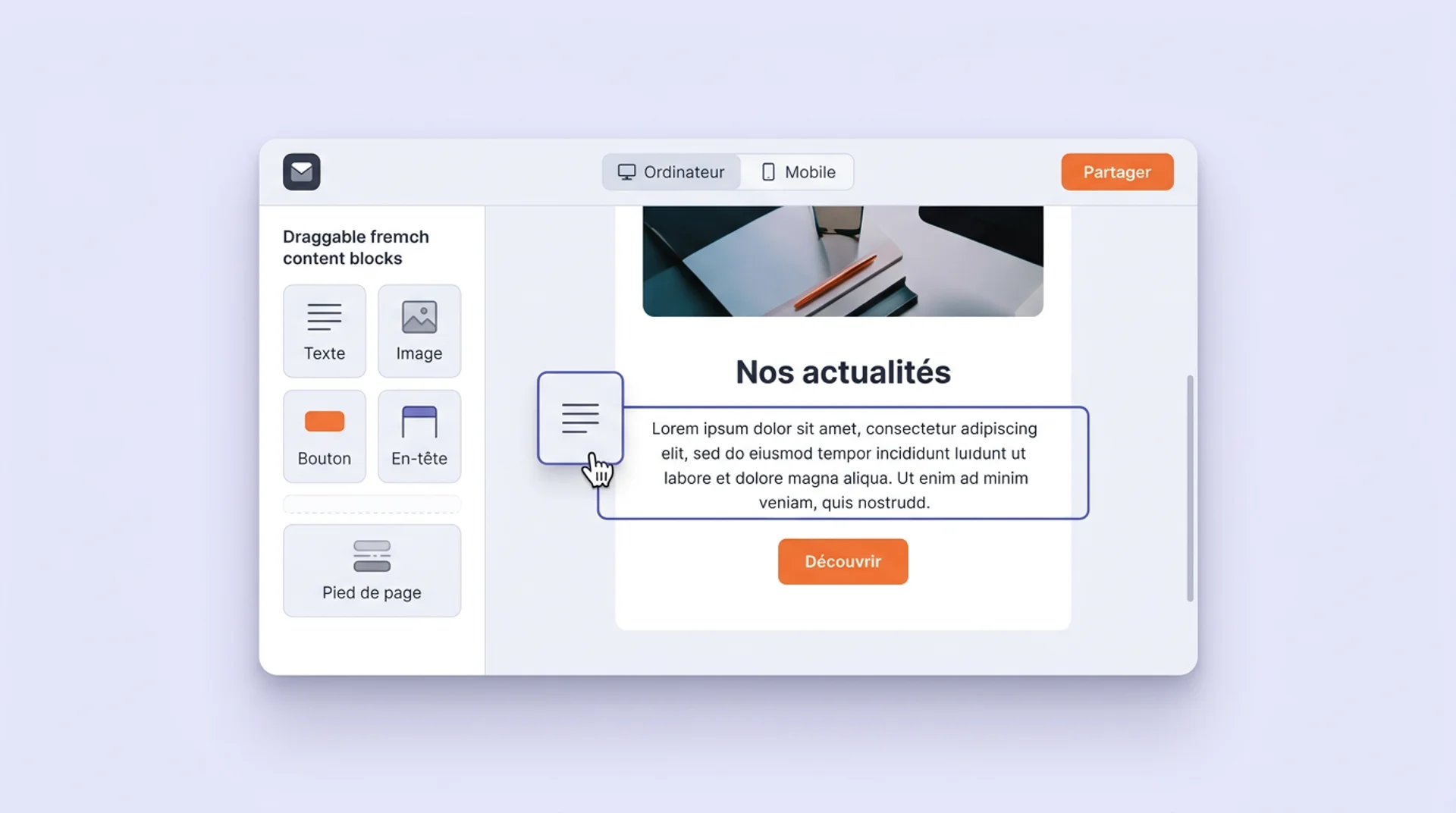 comment créer une newsletter avec canva