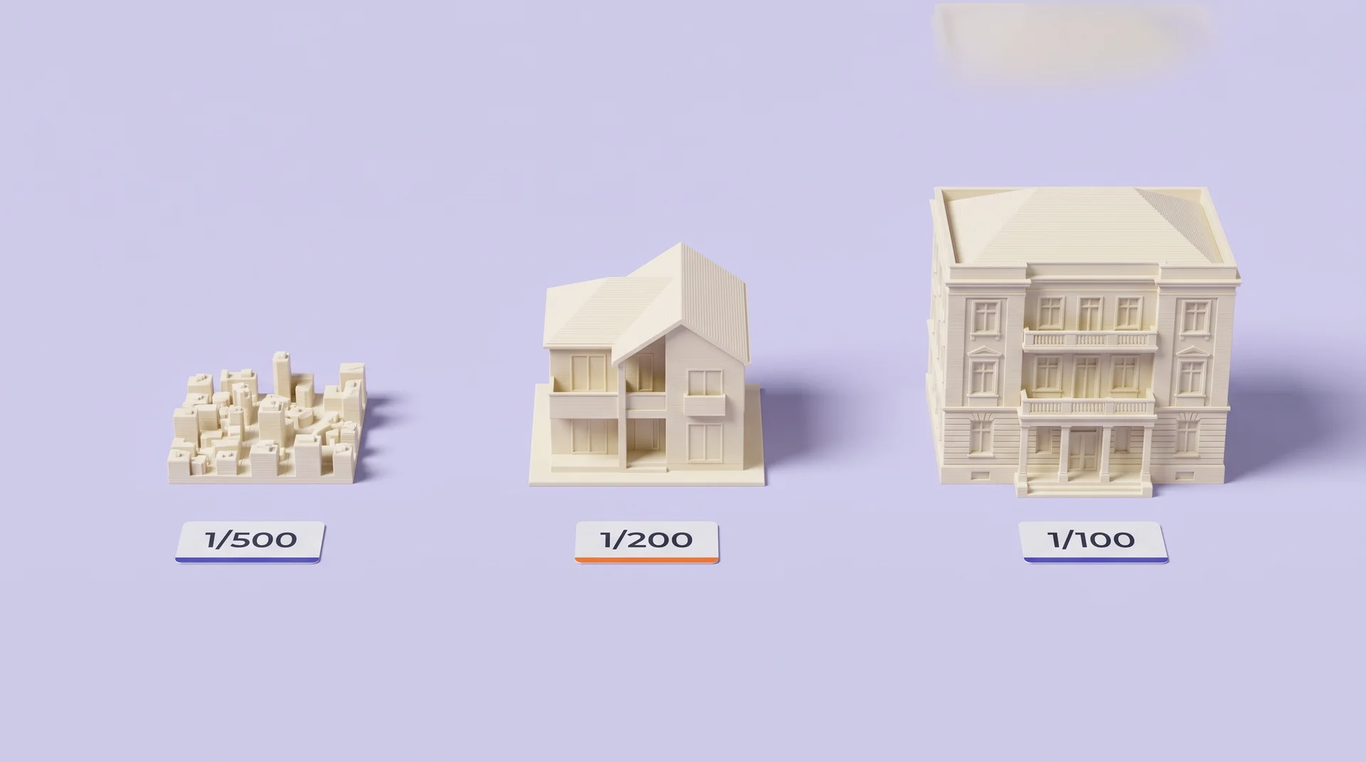 les echelles d'une maquette 3d