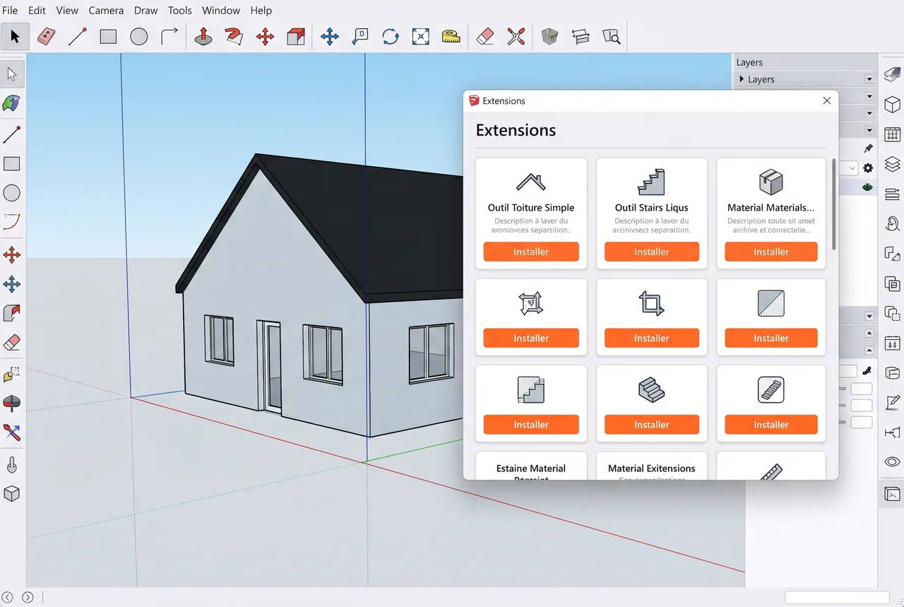 Plugins et extensions SketchUp