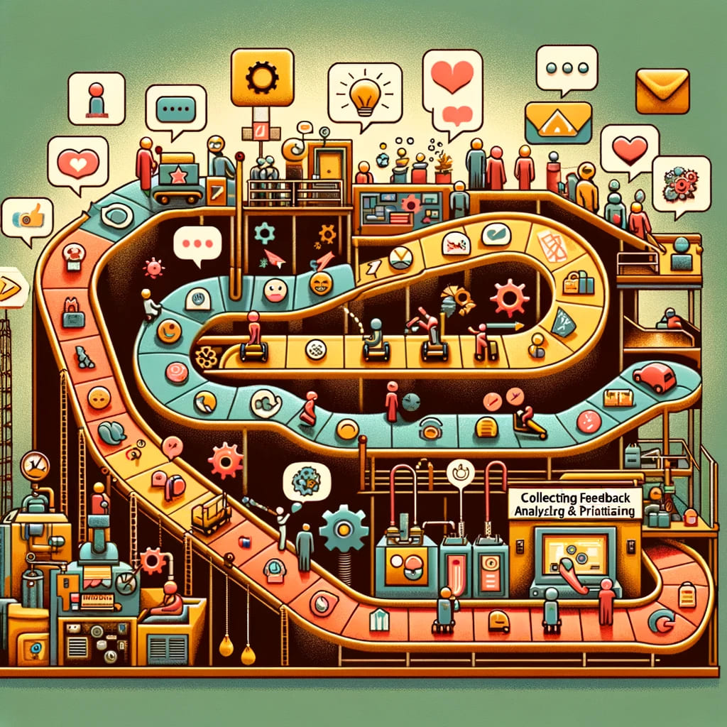 User feedback sorting on conveyor belt