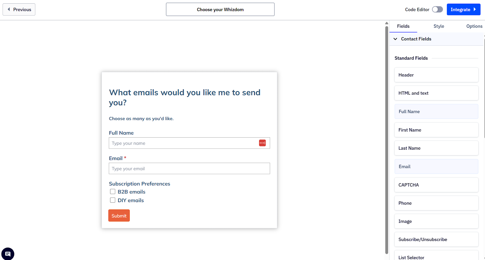 An ActiveCampaign form generated by Day by Day for an ActiveCampaign review
