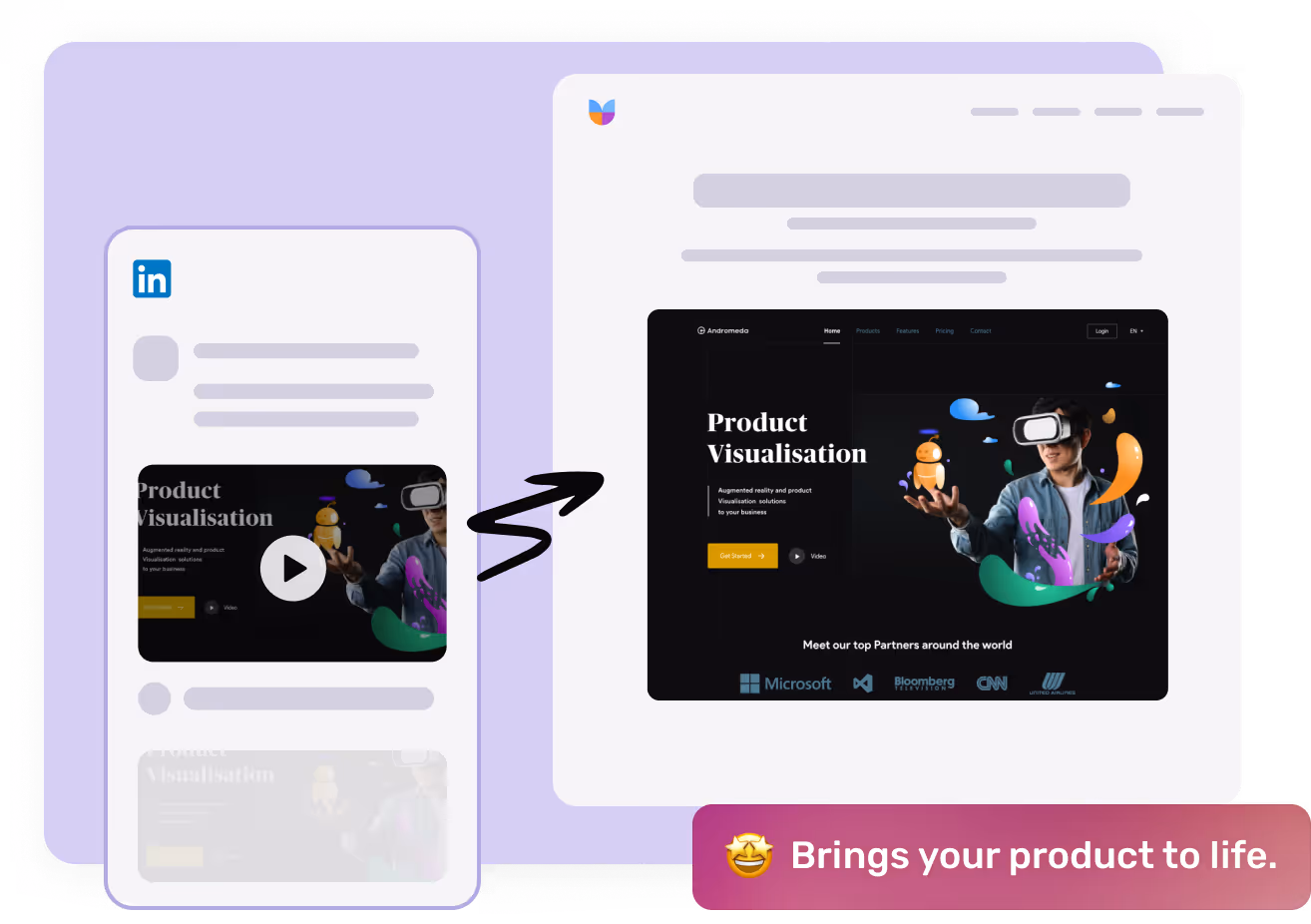 Bring your product to life illustration