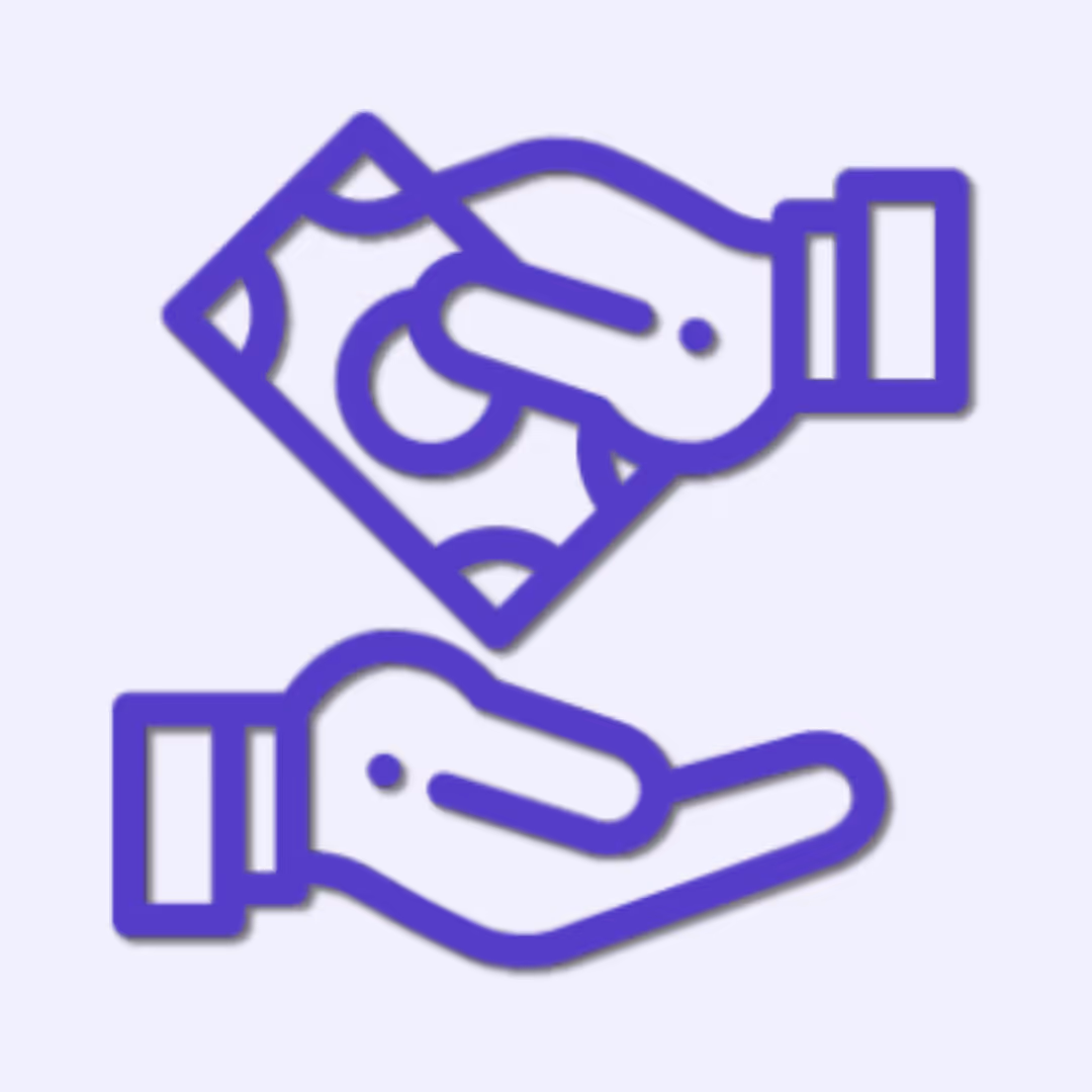 Pay cash illustration