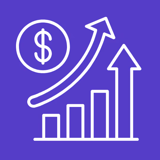 Upward graph illustration