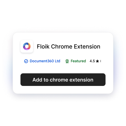 Install the Floik Chrome extension