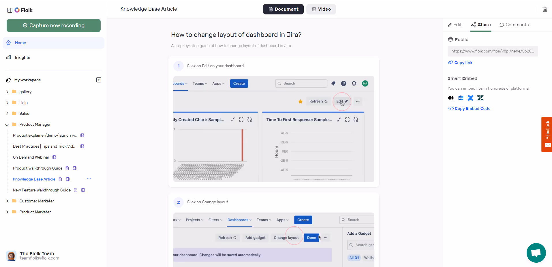 customer self-serve knowledge base