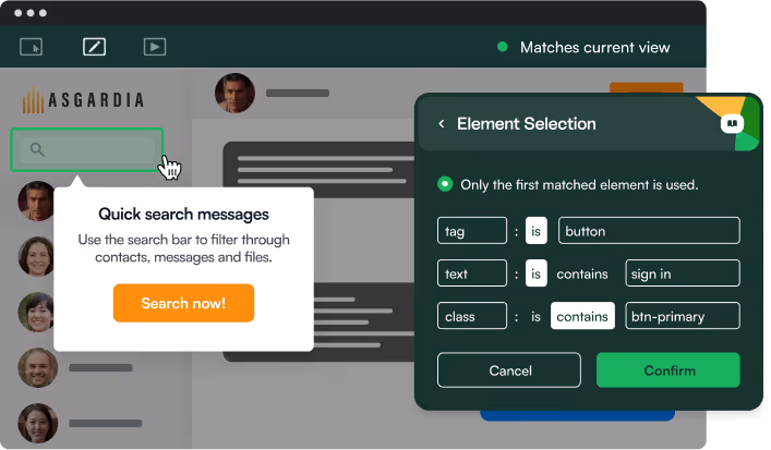 self-service guidance in-app