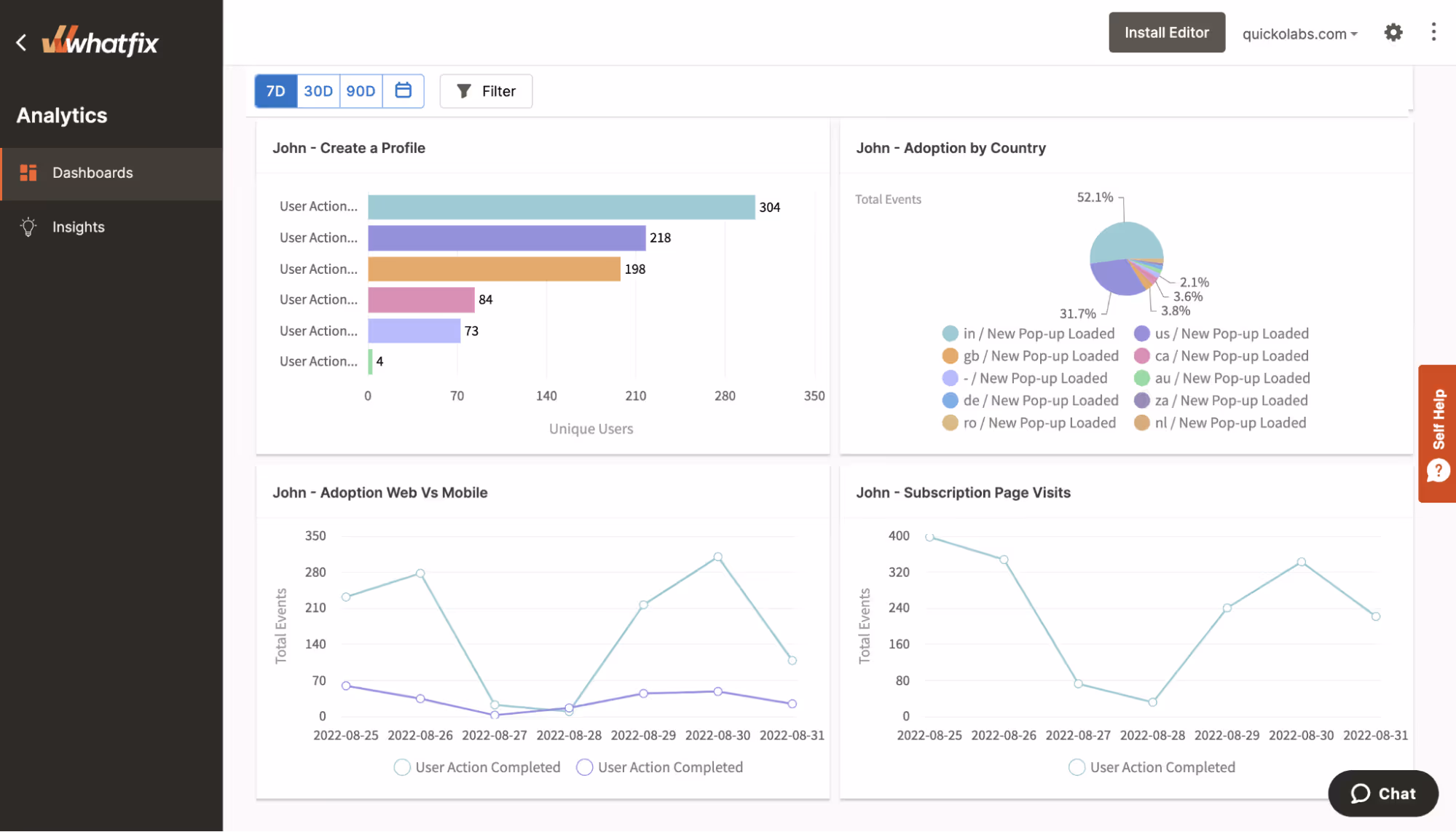 customer self-service in-app guidance