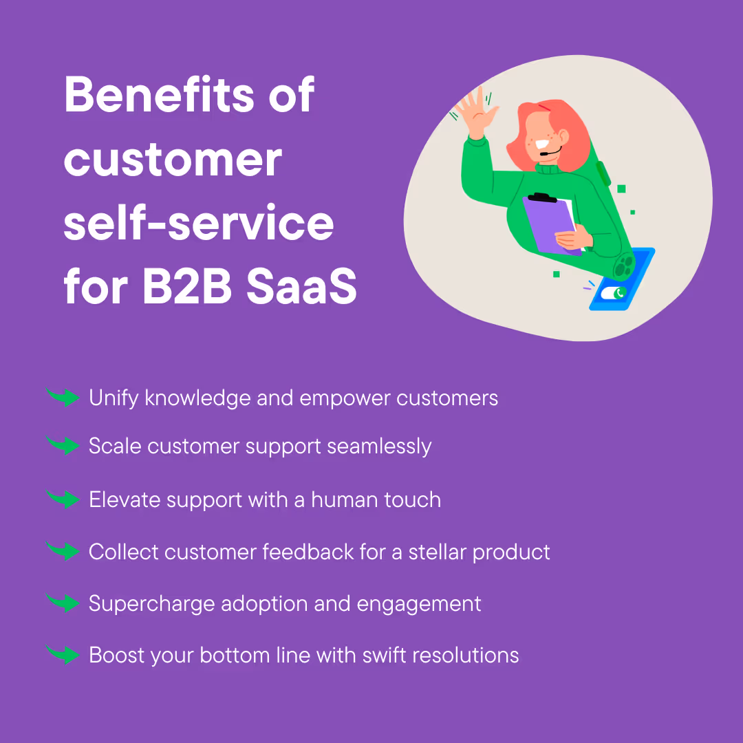 Benefits of customer self-service SaaS