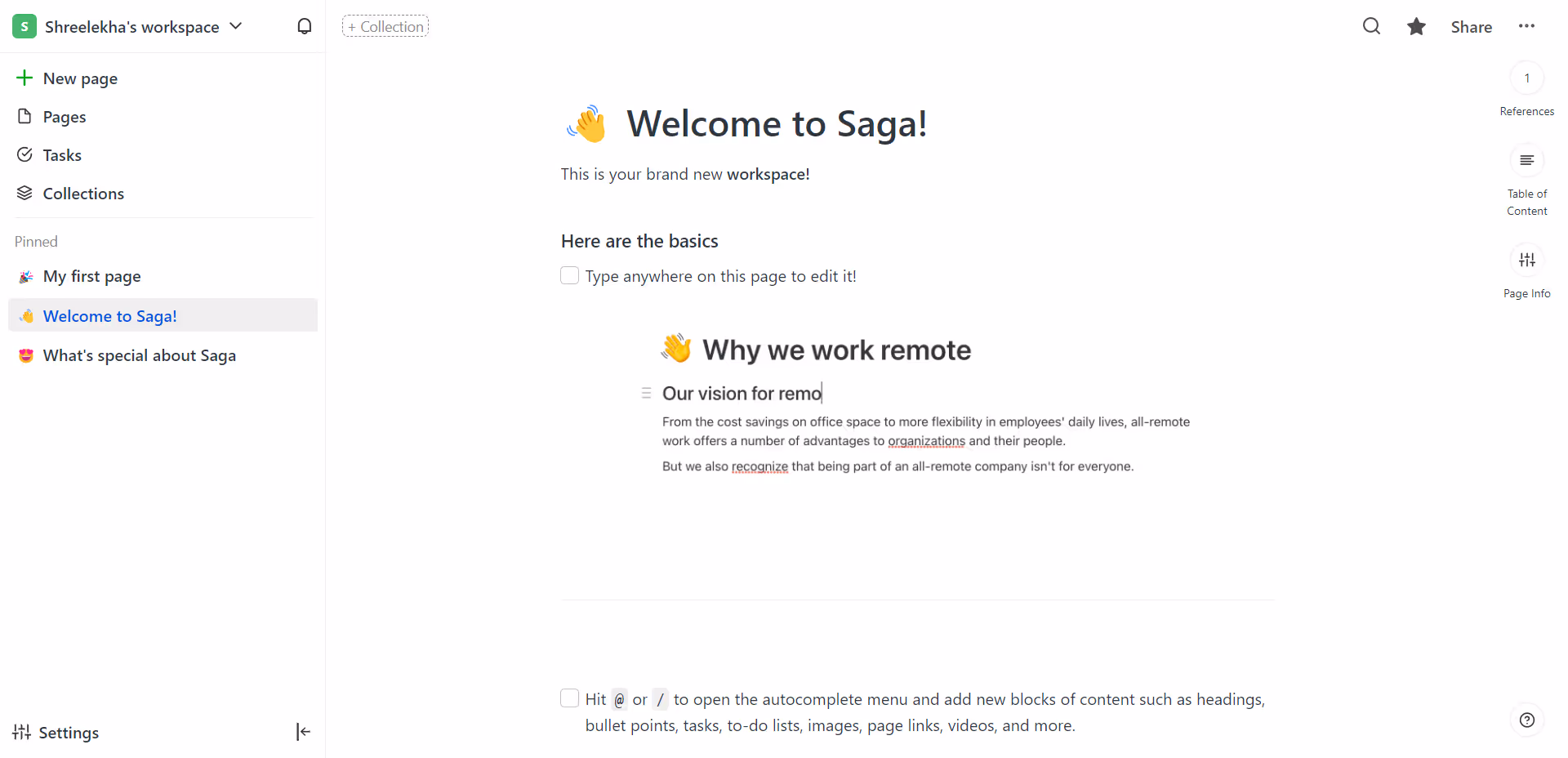 customer onboarding welcome screen