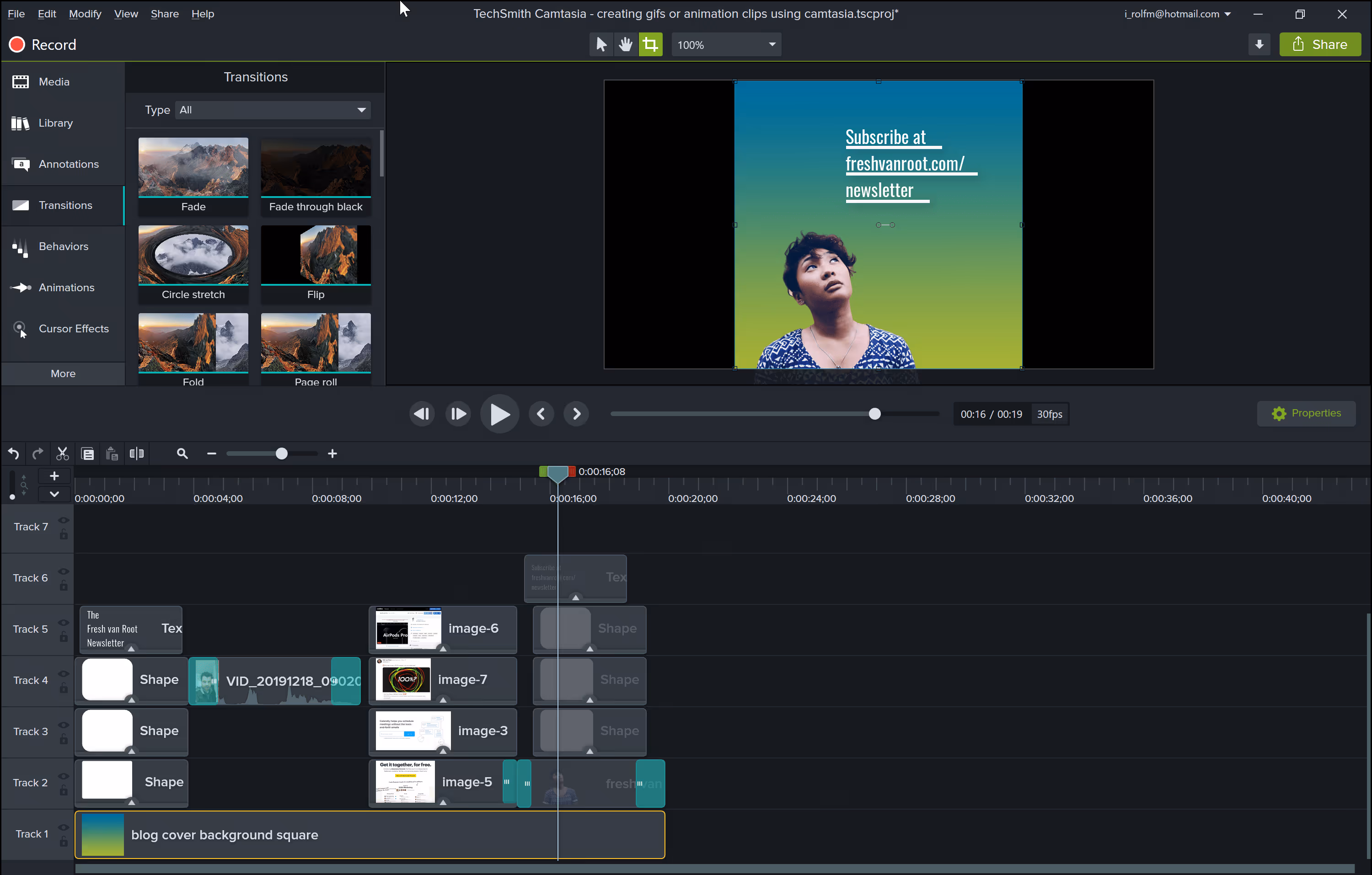 video editor banner
