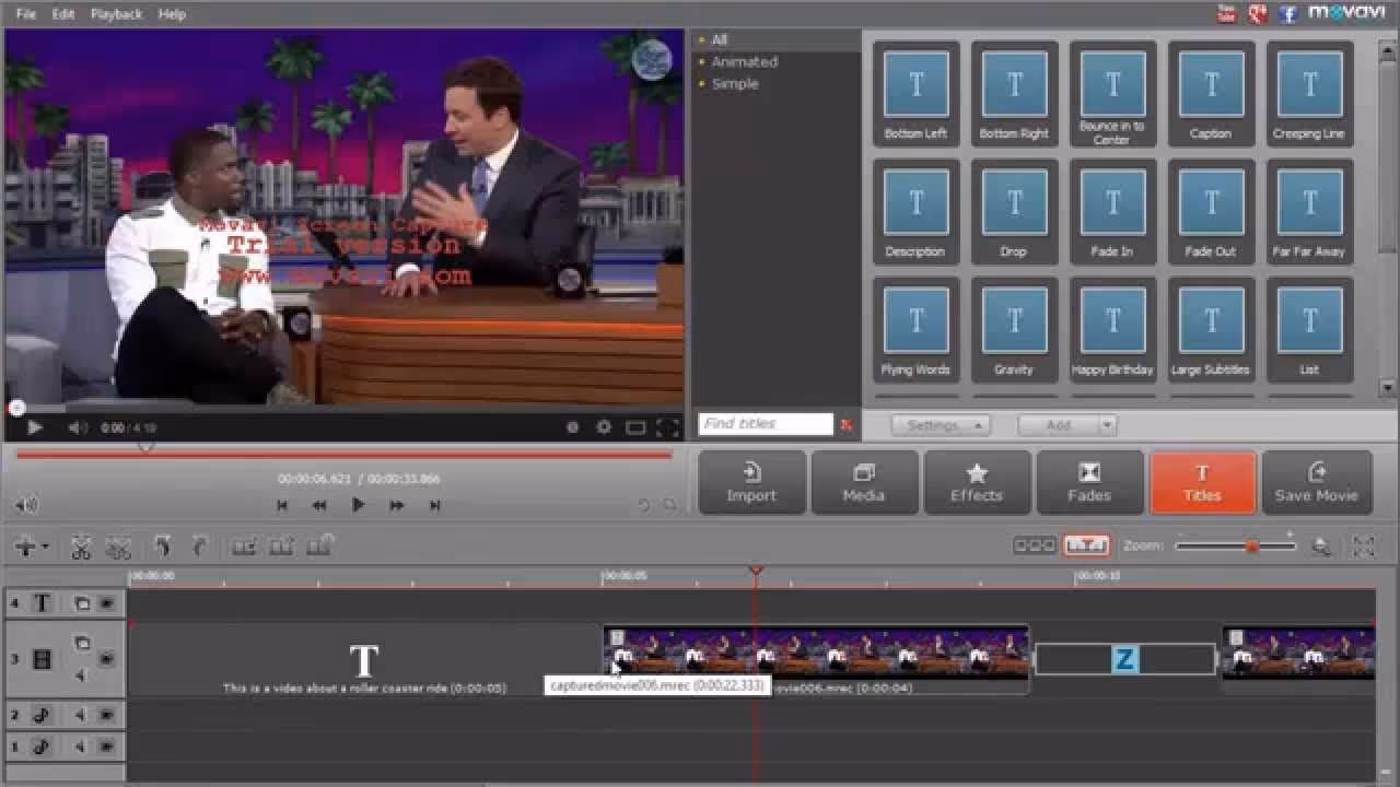 Movavi screen recorder