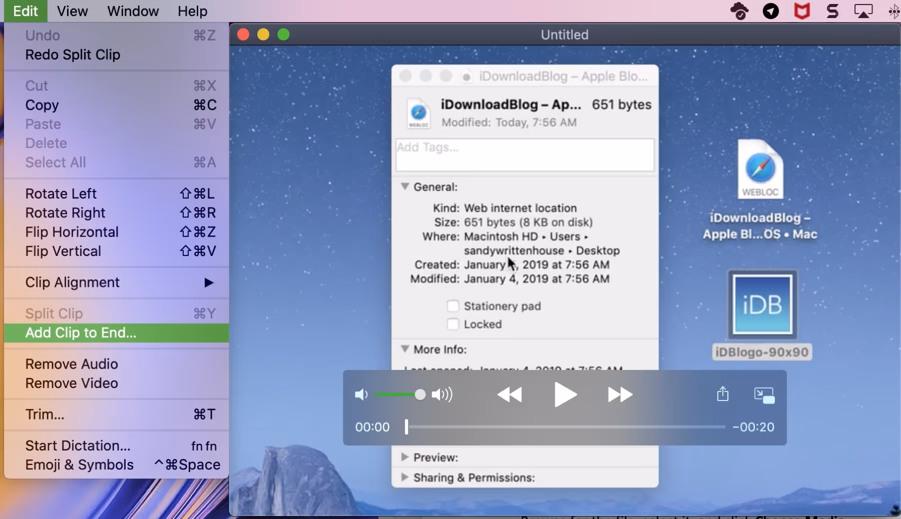 Quicktime player