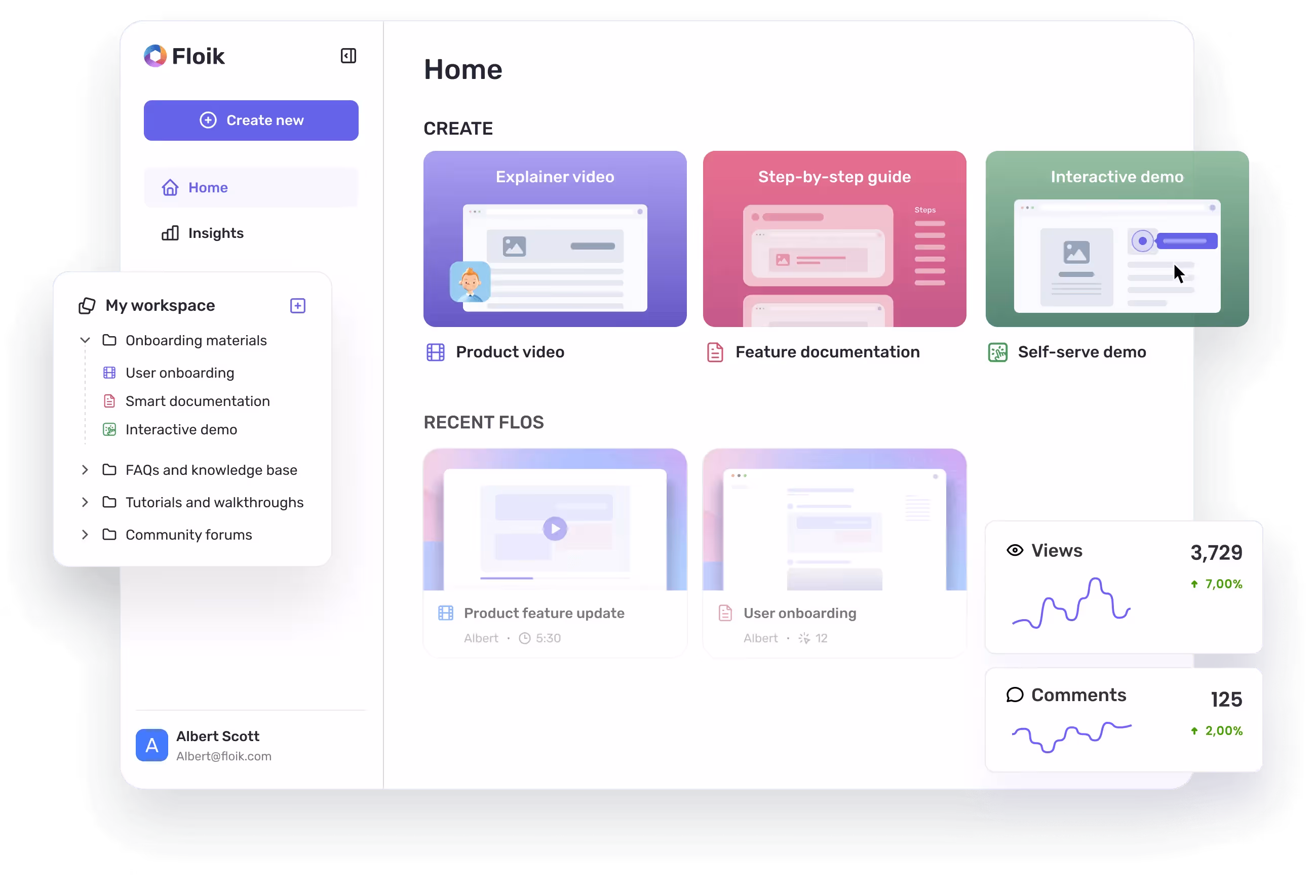 Floik home page banner