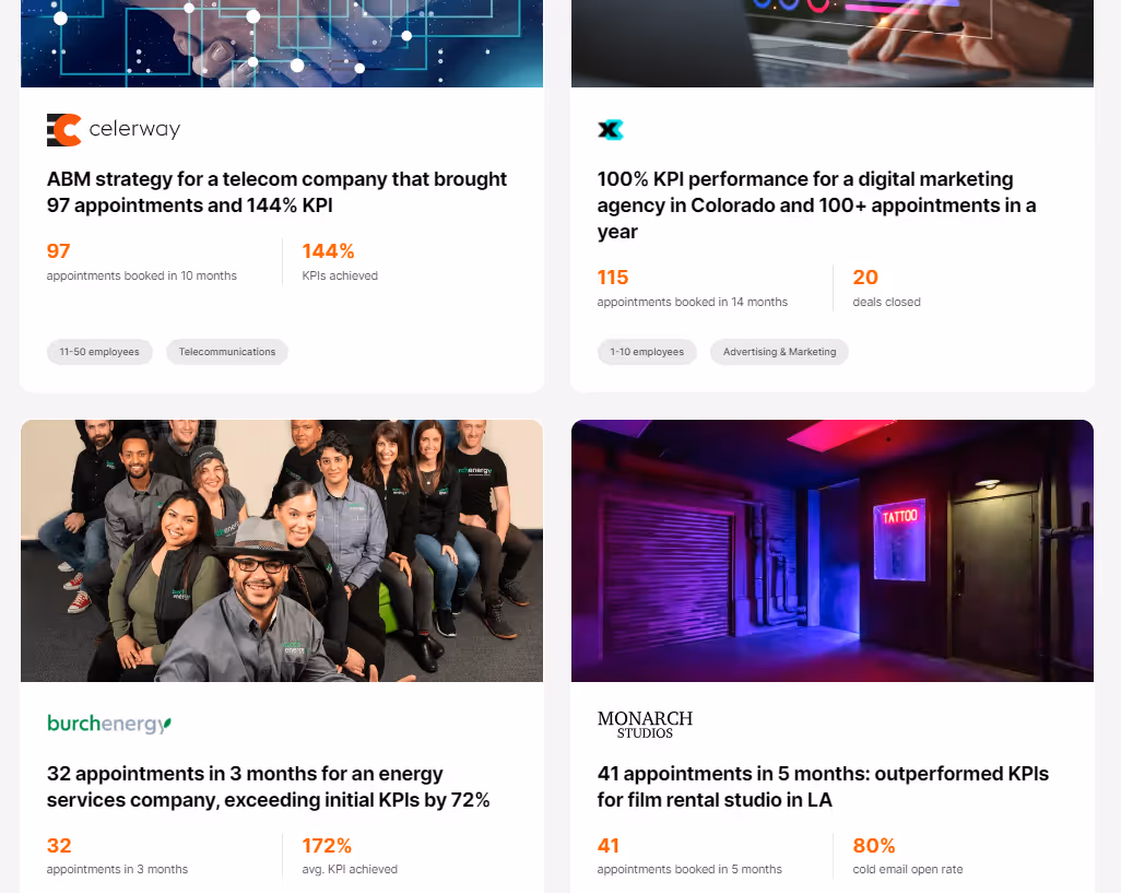 B2B sales enablement content example