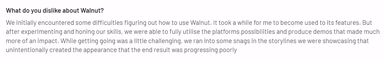 Walnut review