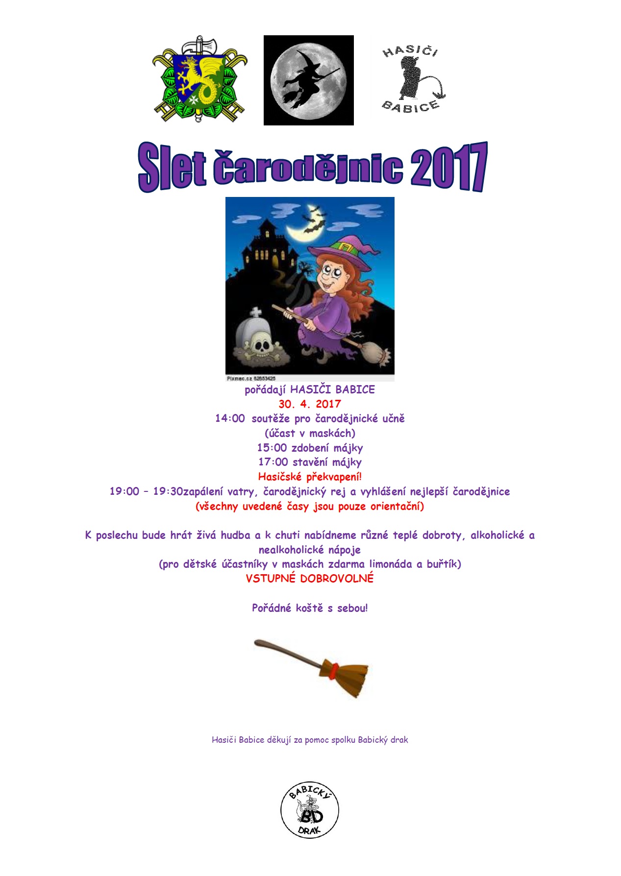 Slet čarodějnic 2017