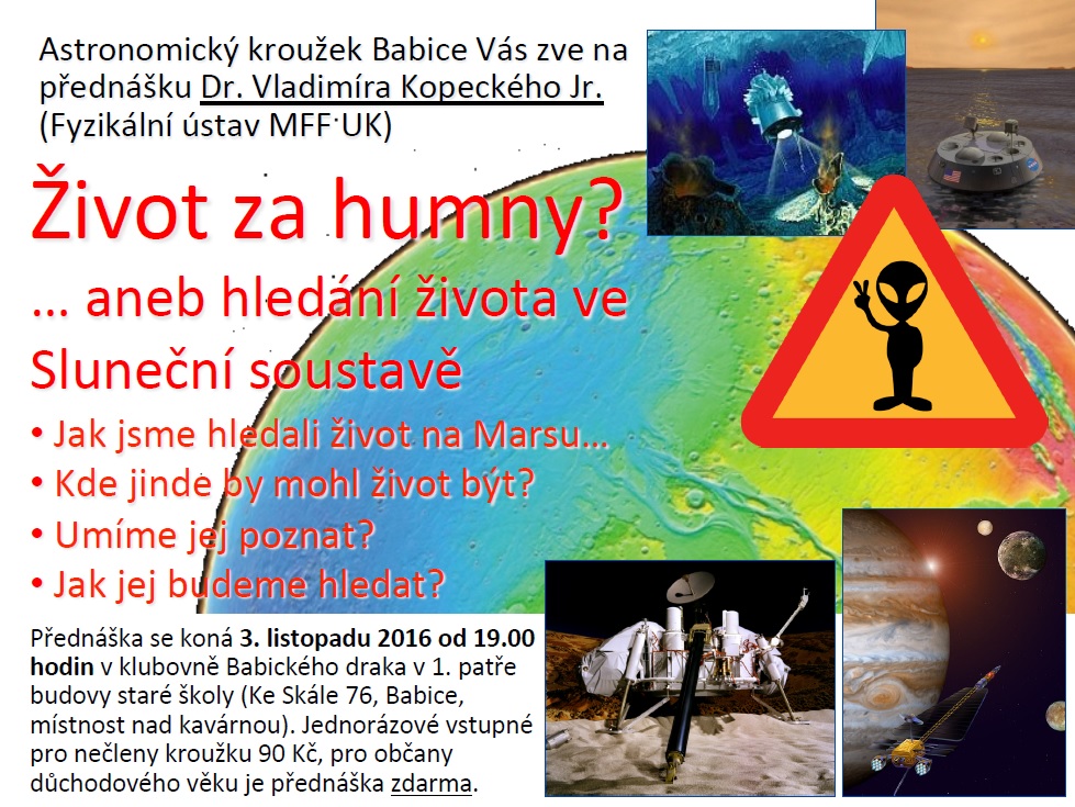 Astronomický kroužek Babice - Život za humny?