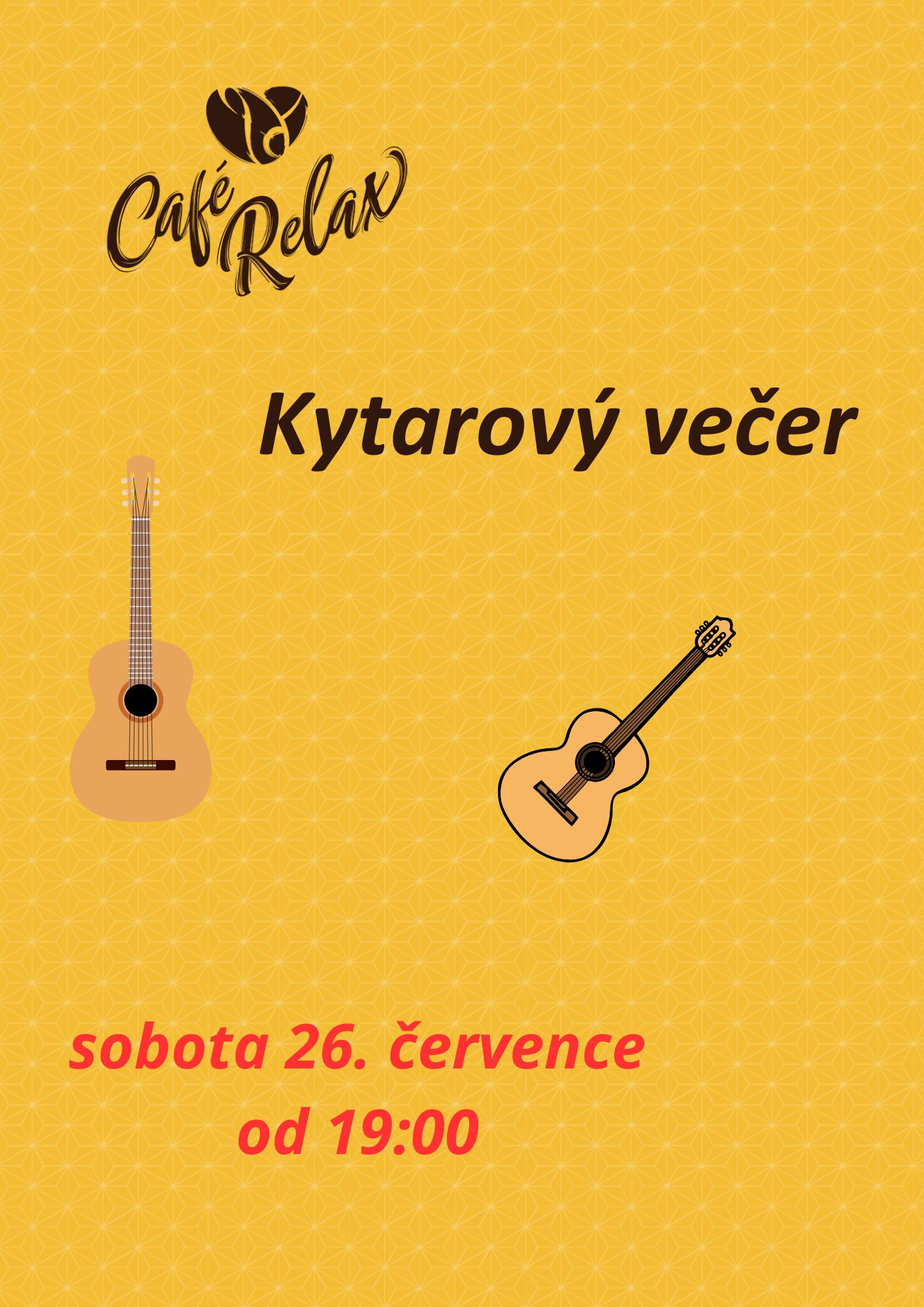 Kytarový večer v kavárně 26.7.2025