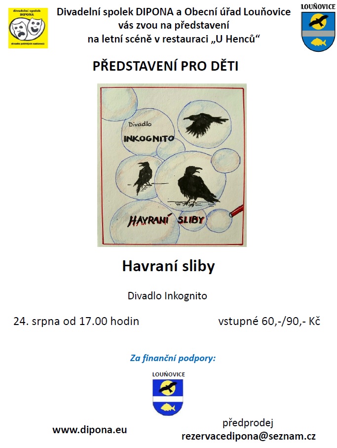 Divadelní představení v Louňovicích 24.8.2025